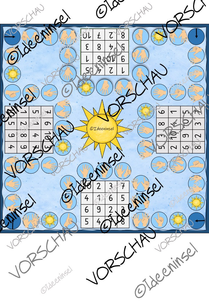 Bingo Zahlenraum 10 Klasse 1