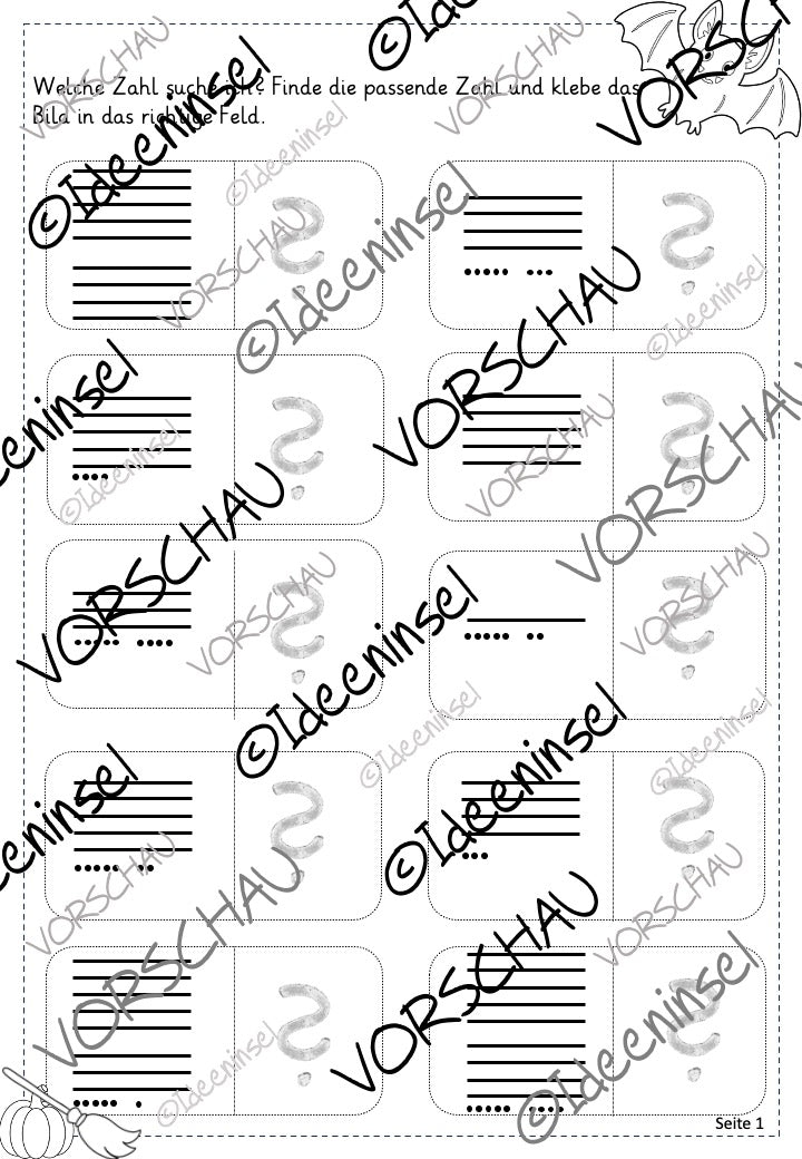 Halloween-Rechenspaziergang Zahlenraum 100 – Hunderterfeld & Zahldarstellung spielerisch üben