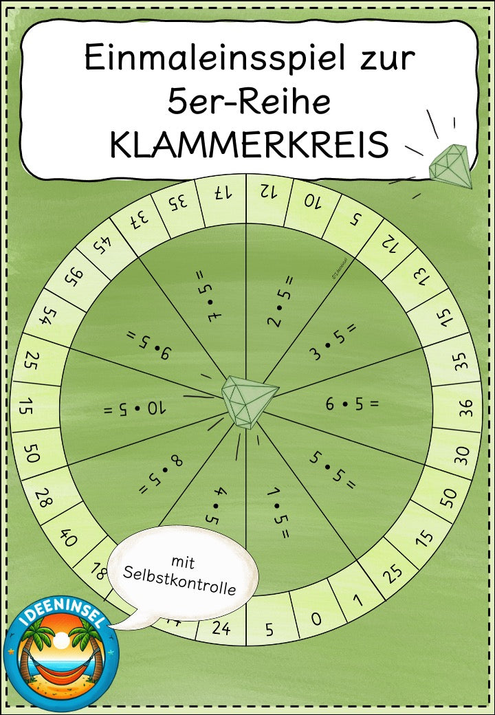 Einmaleins 5er Reihe Lernspiele Unterricht
