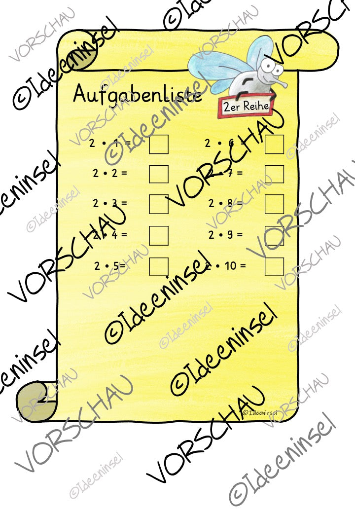 Differenziertes Einmaleins-Training mit Fliegenklatsch-Prinzip