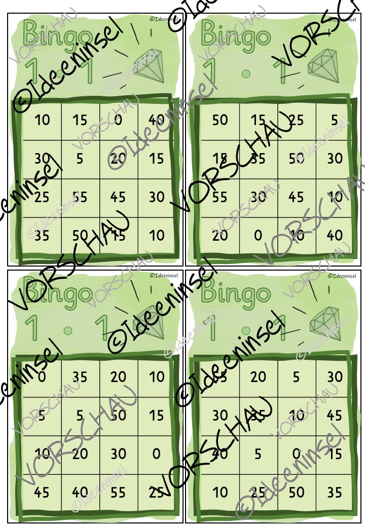 Einmaleinsspiele 5er-Reihe Materialpaket