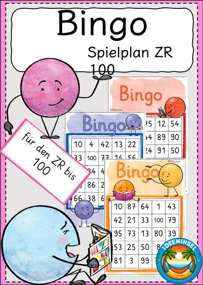 Bingo Zahlenraum 100 Grundschule