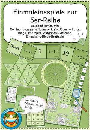 Einmaleinsspiele 5er-Reihe Materialpaket