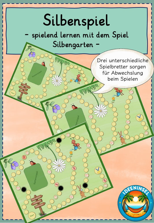 Silbengarten Lernspiel für die Grundschule
