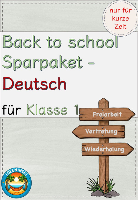 Back to School Bundle Deutsch Klasse 1