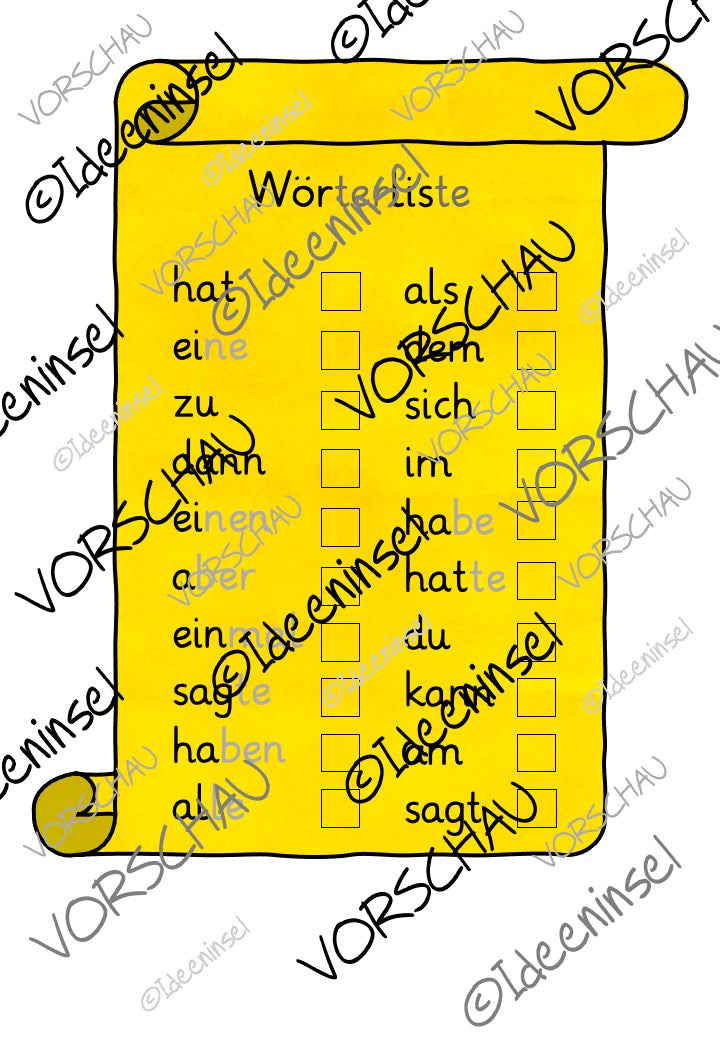 100 häufigsten Wörter – Lesespiel & Fliegenklatsch-Spiel