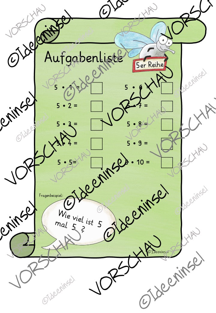 Einmaleinsspiele 5er-Reihe Materialpaket