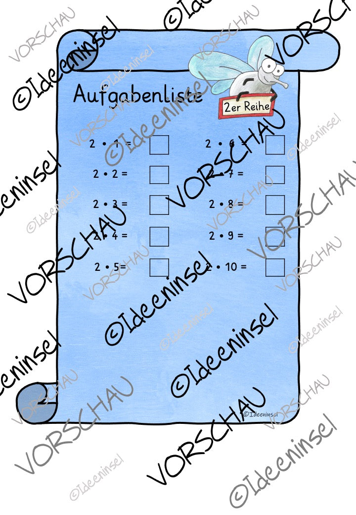 Einmaleinsspiele – 2er Reihe Materialpaket
