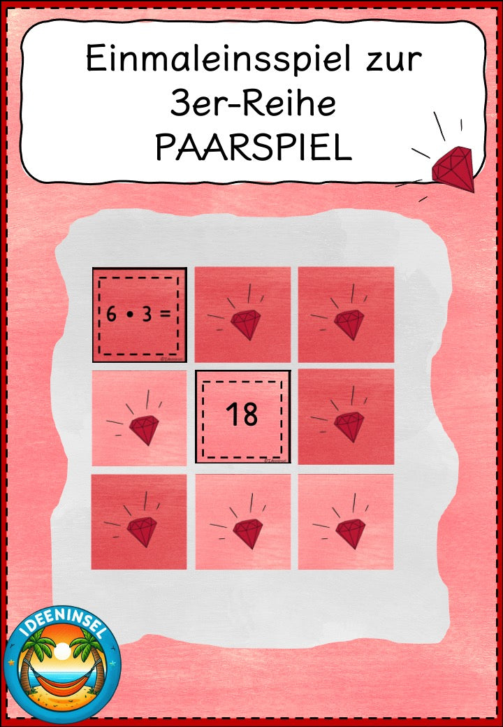 Einmaleinsspiele – 3er Reihe Materialpaket
