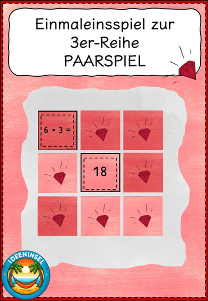 Einmaleinsspiele – 3er Reihe Materialpaket