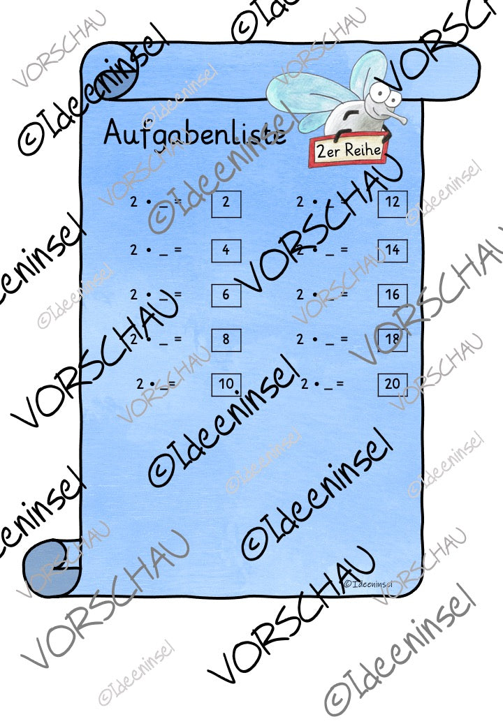 Einmaleinsspiele – 2er Reihe Materialpaket