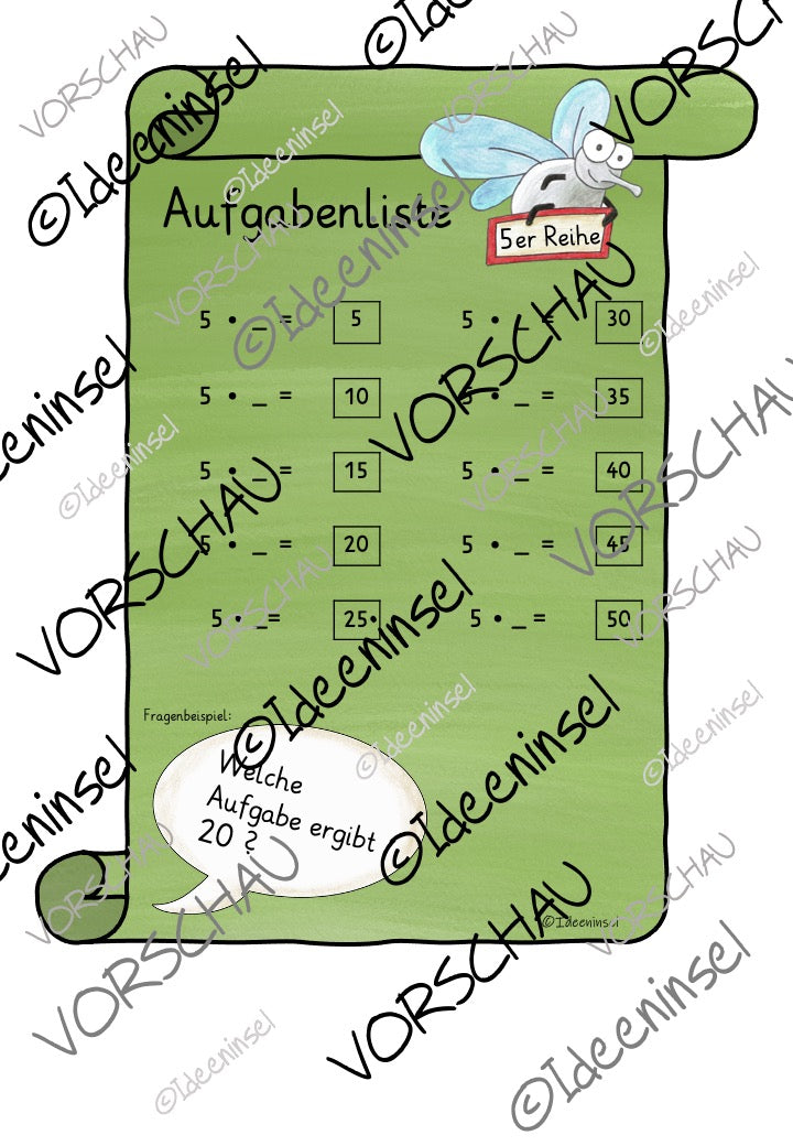 Einmaleinsspiele 5er-Reihe Materialpaket