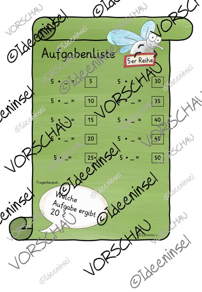 Einmaleinsspiele 5er-Reihe Materialpaket