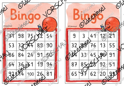 Bingo Zahlenraum 100 – 3 Spielideen für den Mathematikunterricht