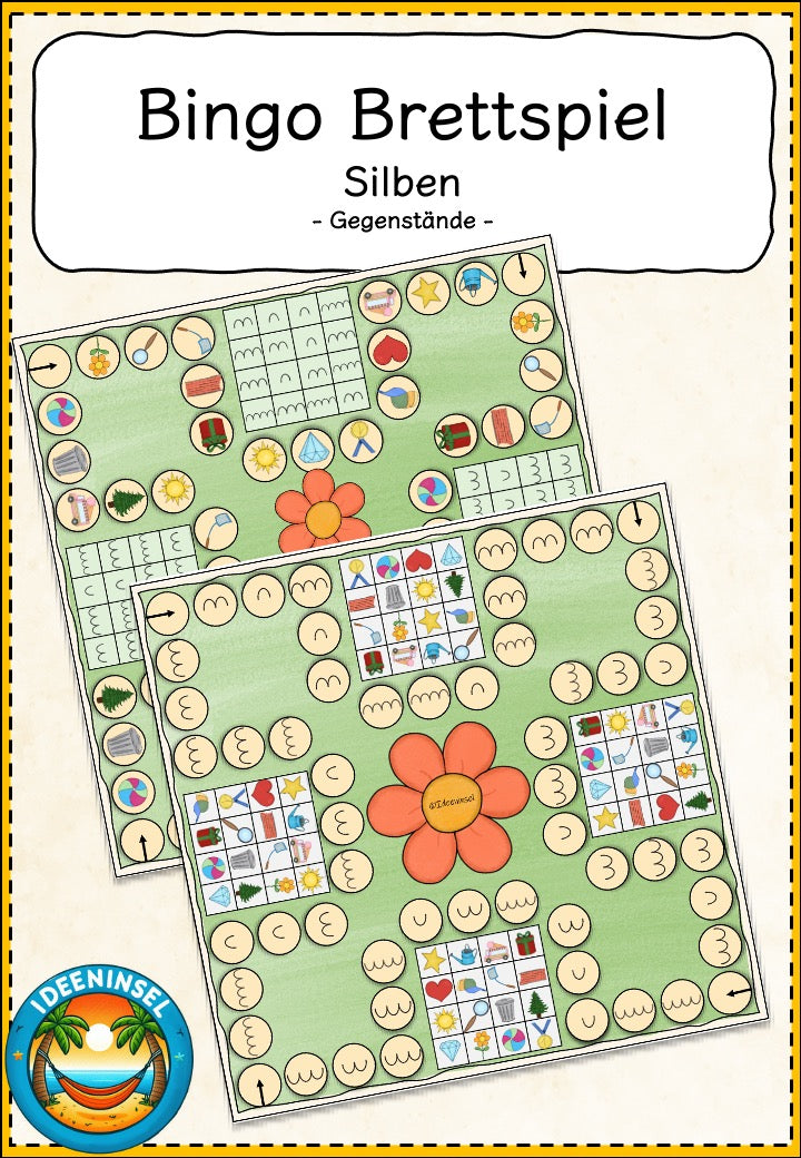 Silben Bingo neue Bildkarten Grundschule