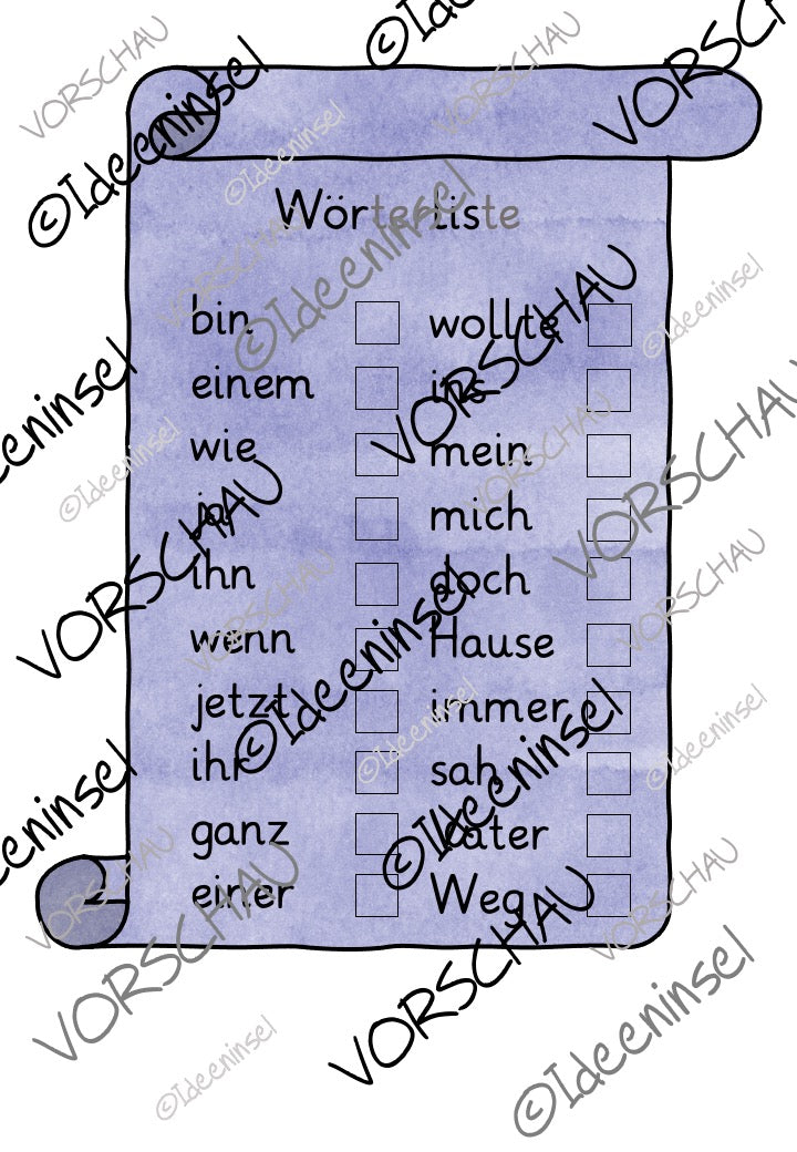 100 häufigsten Wörter – Lesespiel & Fliegenklatsch-Spiel