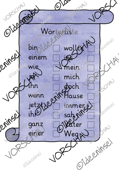 100 häufigsten Wörter – Lesespiel & Fliegenklatsch-Spiel