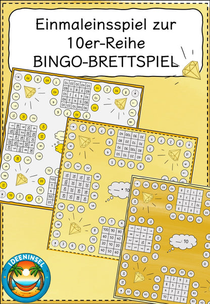 Einmaleins Bingo 10er Reihe Grundschule