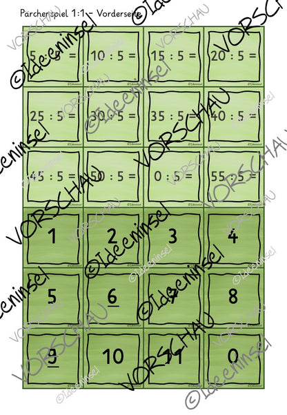 Einmaleinsspiele 5er-Reihe Materialpaket