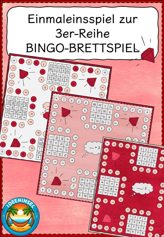 Einmaleins Bingo 3er Reihe Grundschule