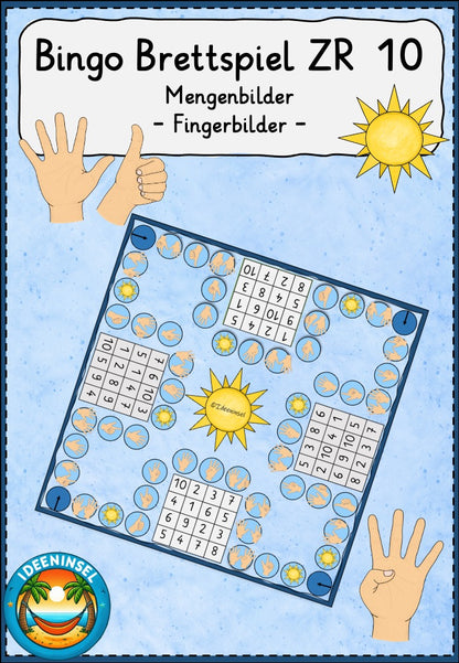 Bingo Brettspiel Fingerbilder bis 10