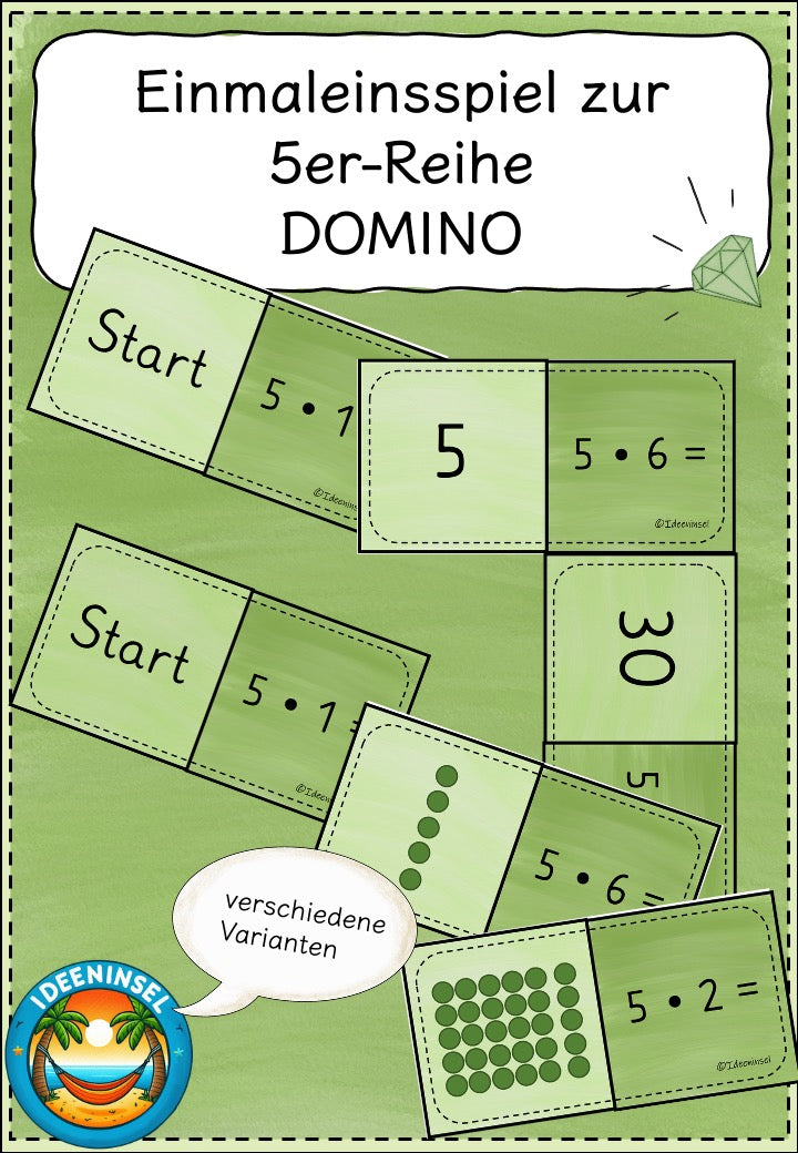 Multiplikation 5er Reihe spielerisch üben
