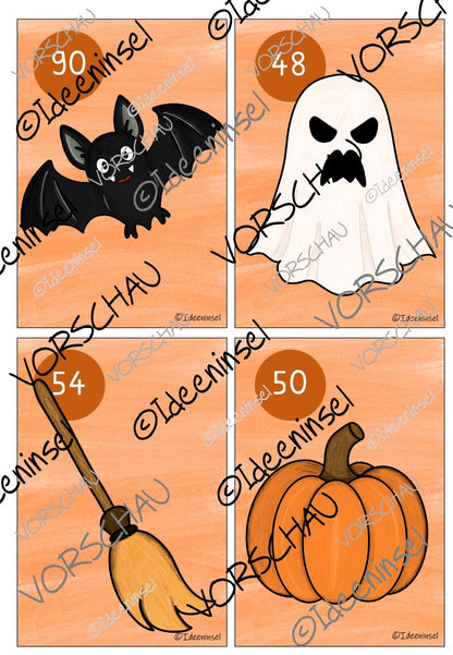 Halloween-Rechenspaziergang Zahlenraum 100 – Hunderterfeld & Zahldarstellung spielerisch üben