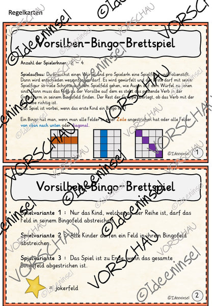 Leseförderung Wortstruktur Vorsilben Übungen