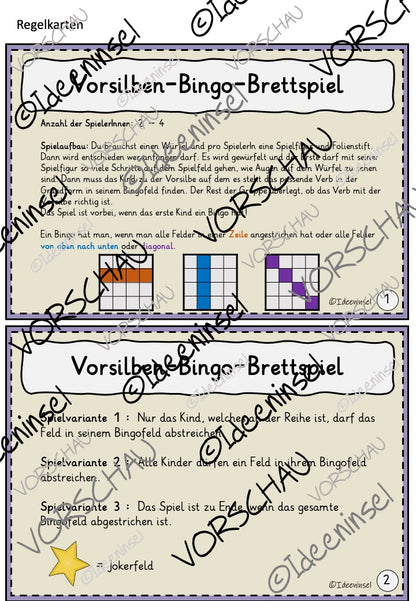 Leseförderung Wortstruktur Vorsilben Übungen