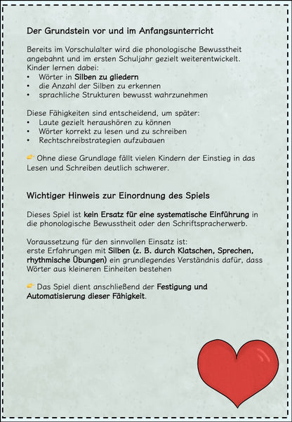 Silbenspiel – Fische angeln Lesespiel