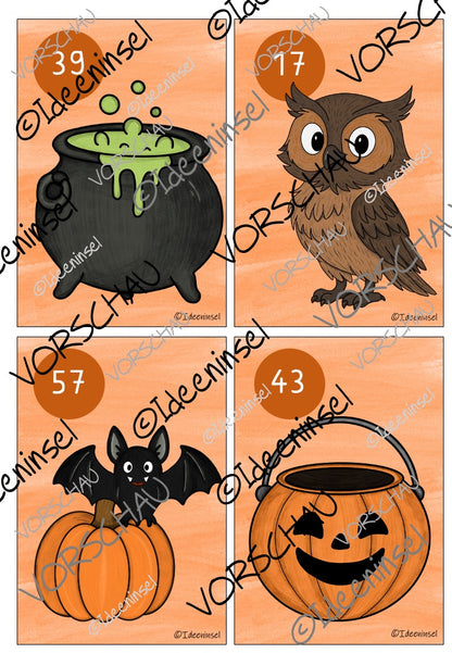 Halloween-Rechenspaziergang Zahlenraum 100 – Hunderterfeld & Zahldarstellung spielerisch üben