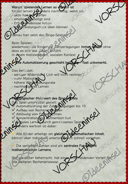 Verliebte Zahlen Bingo – ZR 10