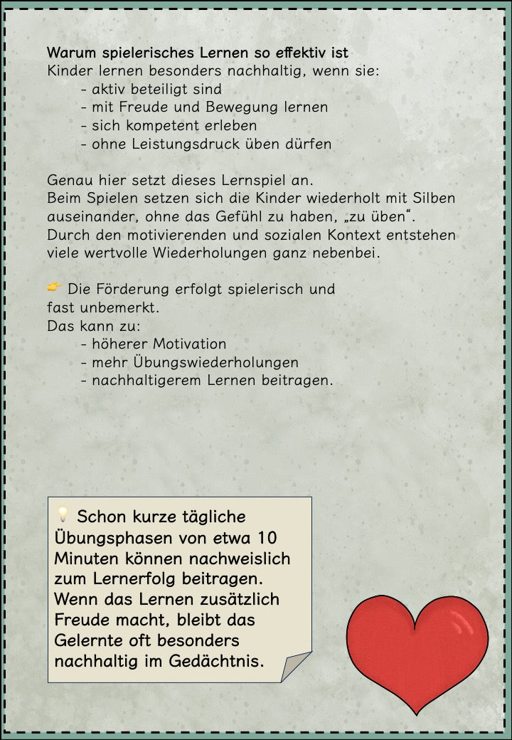 Silbengarten – Silbenspiel für die Grundschule