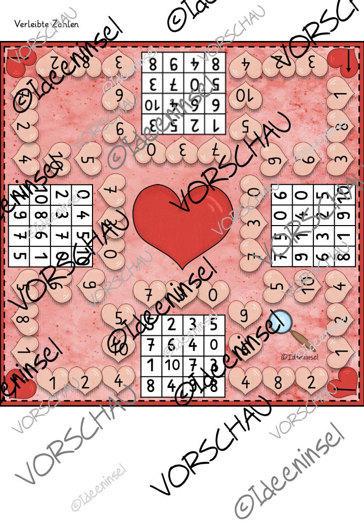 Zahlzerlegung spielerisch lernen Bingo