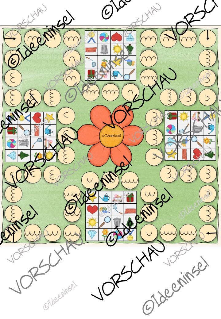 Leseförderung Grundschule Silben Bingo Set 2