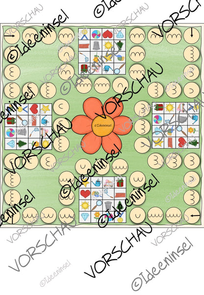 Leseförderung Grundschule Silben Bingo Set 2