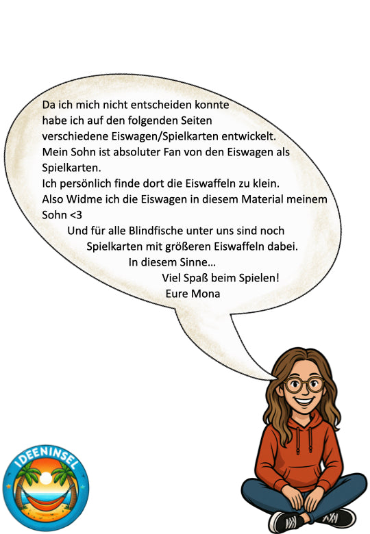 Freiarbeit Spiel – Lotto-Brettspiel „Eiscreme“